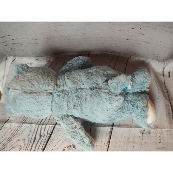 Cloud B Light Blue Hippo Plush Stars on Feet Baby Toy Lovey Sewn Eyes 13" - Picture 5 of 7